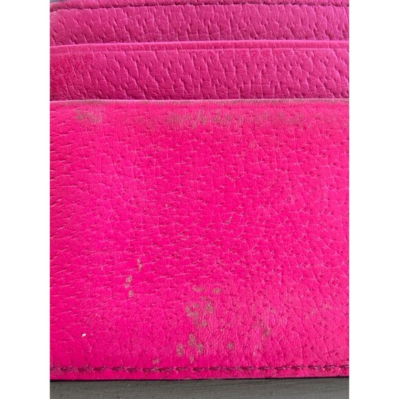 Kate Spade New York Credit Card Holder Compact Pink Leather 4.5" X 3" - Picture 3 of 5